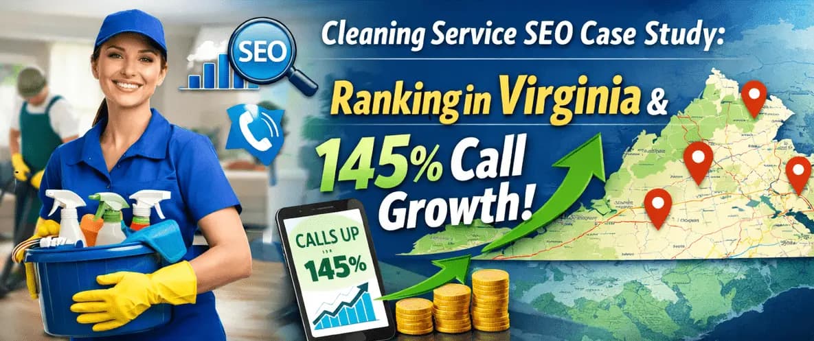 Cleaning Service SEO: 145% Call Growth in Virginia