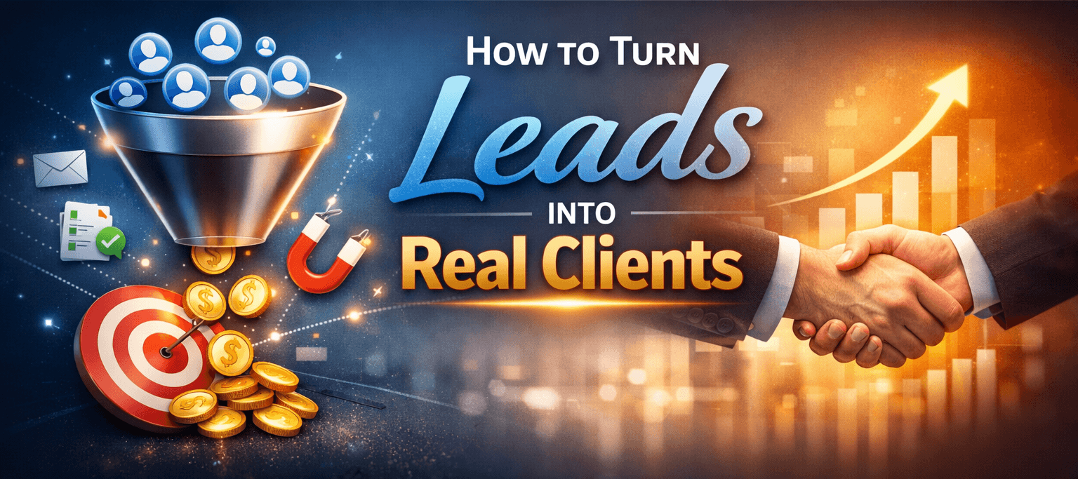 How to Turn Leads Into Real Clients